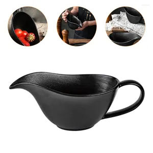 Bowls Gravy Sauce Pitcher Boat Ceramicbowl Jug Creamer Pourer Serving Mini Spoutmixing Kitchen Syrup Coffee Dish Dispenser Ladle