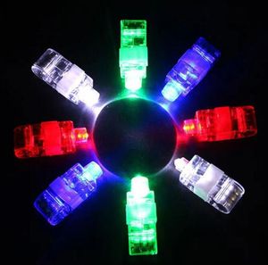 LED Finger Lights Lamp Mini Lights Up Glowing Ring Torch Decorazione per feste Flash light Kid Magic Toys regalo