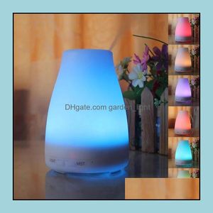 Eteriska oljor diffusorer 100 ml 7 f￤rger LED -lampor aroma luftfuktare diffusor nattl￤tt luft aromaterapi colorf trasonic olje cool m otsxww