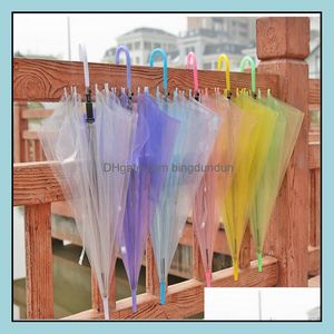 Ombrellas Performance Hand Hands a Colorf Beach Umbrella per uomini Domani bambini Transparente trasparente YSY197L Drop Delivery Home Gar Otggh