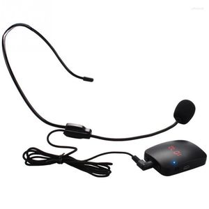 Mikrofone RISE-Portable FM Wireless Transmitted Frequency Adjustment Microphone Headset With Revers Clip For Guide Speech Teaching Loudspeak