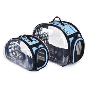 Coprisedili per auto per cani Ers per cani Gabbia pieghevole per gatti Borsa per cassa pieghevole Borsa per il trasporto in plastica Forniture per animali domestici Sac De Transport Dro Dh9Rh