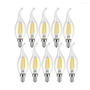 Edison Filament Candle Blubs Light C35 C35L 4W 8W 12W Warm Cold White Dimmable E14 E27 220V For Crystal