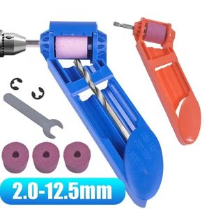 2.0-12.5mm Bärbar borr Bit Sharpener 1 Set Corundum Slipningshjul Bitverktyg Twist Drill Bit Sharpning Machine