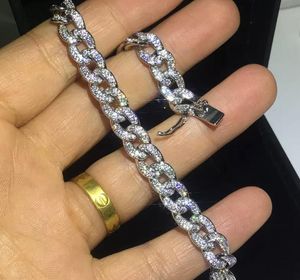 Tennis Multi -vorm White Topaz CZ Diamond Gemstones Women Wedding Bracelet For Lover Gift