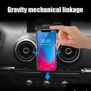 Other Interior Accessories Support Telephone Car Air Vent Linkage Phone Holder Lock Stand Mount For A3 S3 Csv Drop Delivery Mobiles Dhj0V