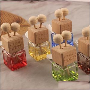 Essential Oils Diffusers Wood Stick Air Conditioner Vent Clips Car Per Bottle Clip Mobile Freshener Glass Bottles Cars Decoration Dr Dhb6H