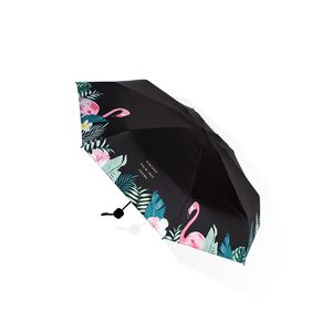 Umbrellas Small Storage Umbrella Bag Print Fabric Foldable Ladies Children Outdoor Parasolki Damskie Automatic EA60YS