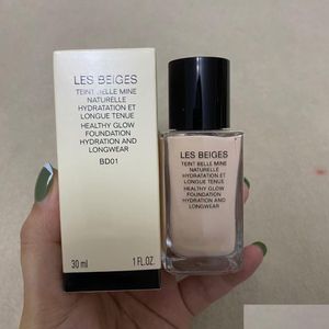 Foundation Brand Les Beiges Healthy Glow Hydration And Longwear Colors Bd01 B10 Makeup Liquid Drop Delivery Health Beauty Face Dhvtx