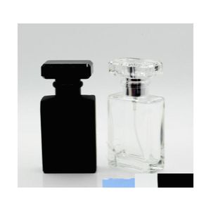 F￶rpackningsflaskor Portabel p￥fyllningsbar per sprayflaska 50 ml tomma injektionsflaskor Svart klart med pumpsprutmist atomiseravl￤ppande av otmdv