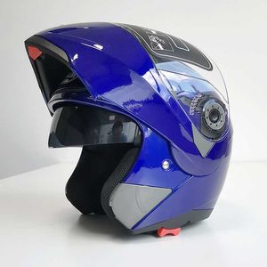 Motorcycle Helmets Helmet Flip Safety Dual Lens DOT ECE With Inner Sunshade