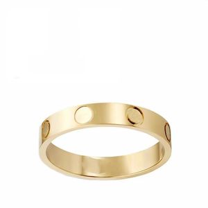 Pierścień designerskich mężczyzn Kobiety Pierścienie Love Rose Gold ze stali nierdzewnej kryształ biżuteria ślubna męska obiecanie prezent różny rozmiar luksusowy list para wed diamentowy pierścień