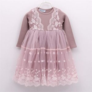 Girl Dresses Toddler Kids Infant Baby Girls Long Sleeve Patchwork Tulle Dress Princess 4t Sweater Praise Dance