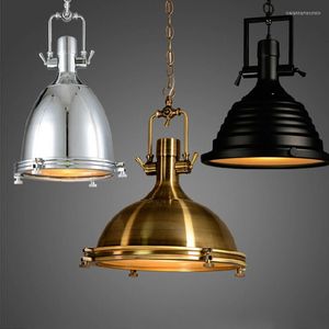 Lâmpadas pendentes LOFT Industrial Style Hanging Light Retro Creative Personality Bar Restaurant Whtoned Iron Metal Lobos Classic Room Decoração