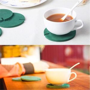 Tischsets, Neuheit, 6-teilige Matte für Tassen, Blumen, Kaktus-förmige Getränke, Untersetzer, Halter, Dekoration