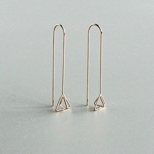 Dangle Earrings Minimalist Long Bar Handmade Jewelry 925 Silver Gold Filled Brincos Orecchini Pendientes For Women Oorbellen