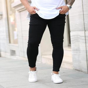 Männer Jeans Elastische Taille Skinny Männer Schwarz Business Casual Streetwear Jogger Hosen Herren Biker Slim Man Mode Denim Hosen