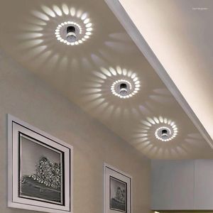 Ceiling Lights Modern LED Light 3W RGB Wall Sconce Lamp Decoration Porch Home Decor Corridors Fixture Indoor Lighting