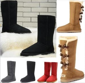 2022 Nowa moda Wysokiej jakości Klasyczne wysokie buty Womens Womens Australia Snow Winter Skórzanie USA Rozmiar 5 ---