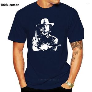 Men's T Shirts Men Camisa Clint Eastwood Cowboy Wild West Film Vintage Retro engraçado T-shirt Novelty Tshirt Mulheres