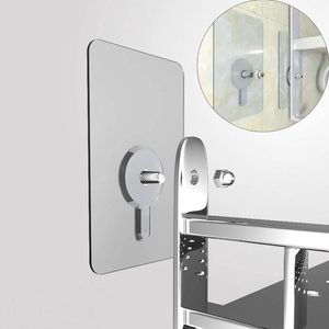 Ganci per guide 10 pezzi adesivo per mensola vite a muro trasparente armadio pioli per armadi ganci cucina supporto per bagno ganci ganci