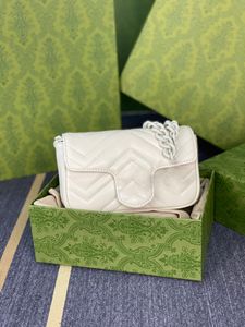 Lyxdesigner damväska Klassisk lädermode Kedjeväska Handväska En axelväska handväska Miniväska Crossbody Bag Messenger Bag