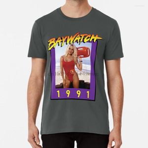 Men's T -skjortor Misses Baywatch Shirt Swim 1991