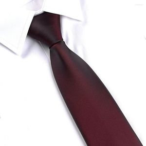 Bow Ties Fashion Wine Red Zipper Tie For Men Formal Business Necktie Wedding Anniversary Casual Gravata Men's Gift With BOX
