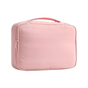 Cosmetic Bags Storage Organizer Travel With Zipper Case Compartment Home Makeup Bag Brush Large Capacity Gift Multi Functional