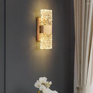 Lâmpada de parede espelho nórdico para quarto LED de decoração hexagonal braço balanço luminárias de cabeça de cama de cabeça Leitura