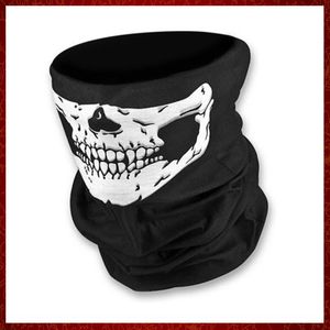 MZZ79 Moto Multifunzione Cosplay Fantasma Maschera Teschio Casco Collo Viso Maschera antivento Maschera di sopravvivenza selvaggia Maschere divertenti per feste