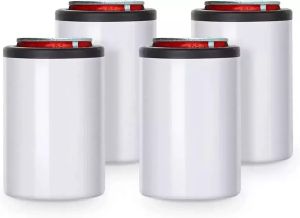 12 OZ Sublimation Blanks DIY Tumblers Can Insulator White Stainless Steel Can Cooler Beer Holder Sublimation Print Mugs