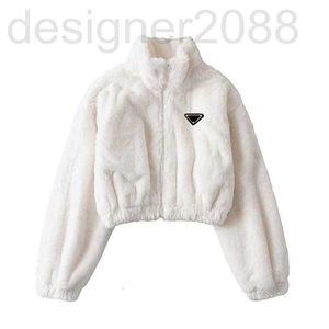 Kvinnors jackor designer kvinnor jacka ull down rockar kvinna tjock plysch vindbrytare långa ärmar med bokstäver knopprock s-l s7ha