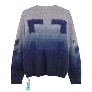 Moda Tasarımcı Bayan Sweaters Gradient Sıcak kazak Popüler Şık 10 Renk Kazak Çınlama Ok Deseni Kış Sokak Giyim Tasarımcı Sweater