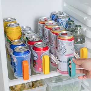 Förvaringsflaskor öl soda dryck kan boxa kylskåp vin flask rack hållare kyl organisator hyllkök prylar stapla snyggt verktyg