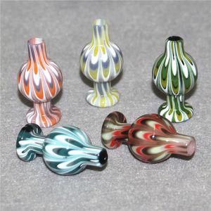 Hookah 25mm Glass Ball Carb Cap with Hole Bubble Round Universal Caps for Quartz Banger Smoking Water Pipes Glass Bowl 14mm