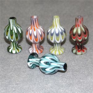 25mm OD Glass Bubble Cap US Cyclone Spinning carb caps for Hookahs quartz banger nails terp pearl bong ash catcher dab rigs