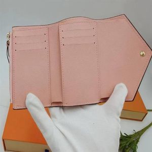 Alta qualità La maggior parte delle donne di serie del portafoglio portamonete stile donna La configurazione compatta della borsa in pelle goffrata classica può facilmente314A