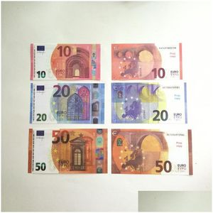 Andra festliga festleveranser 5pack Fake Money Sedel 5 10 20 50 100 200 US Dollar Euro Pound Realistic Toy Bar Props Valuta M DHQ5BCZ1W