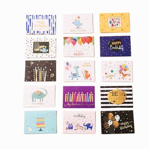 Other Event Party Supplies 15pcs Gift Invitation Greeting Cards Happy birthday DIY decoration Message Blank Folding with Envelope 6x9cm 230111