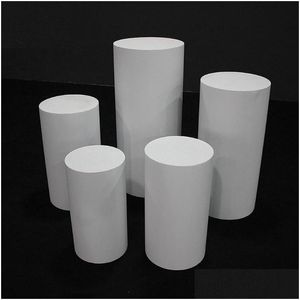 Party Decoration 2022 Round Floor White Cake Table Pedestal Stand Cylinder Plinth Diy Wedding Decorations Drop Delivery Home Garden Dhpbc