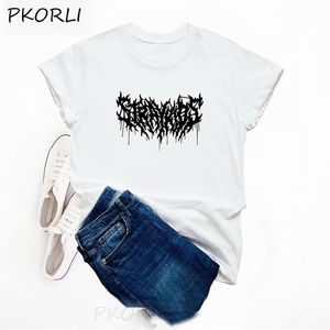Kvinnors T -skjortor Stray Kids Heavy Metal Shirt Kvinnor Harajuku Korean Clthes Summer Cotton Vintage Tshirt Plus Size -kläder Grafiska tees