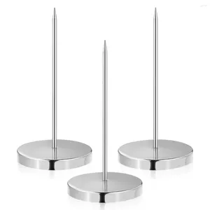 Set di stoviglie Porta scontrini Dritto Asta di assegno Ristorante Organizzatore Banconota Spindle Spike Scrivania Forchetta Biglietto Convoca Menu Ufficio Fattura Acciaio