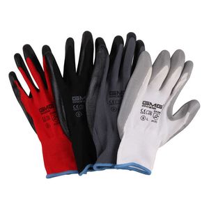 Garden Gloves Work Black Nitrile Polyester Breathable Durable Anti-abrasion Warehouse Industry ing