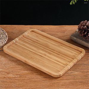 Plates Bamboo Tray Smooth Edges Grade Decorate Parties Table Fruit For Party