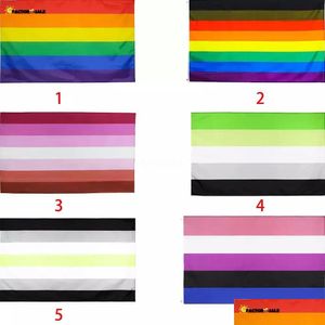 Bandeira bandeira lgbt18 estilos l￩sbicos gays transg￪neros gays semi -assexual sinalizador de arco -￭ris de arco -￭ris f0304 entrega h dhqhv