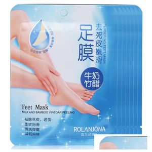 Other Makeup 3Packsis6Pcs Rolanjona Feet Mask Baby Foot Peeling Renewal Remove Dead Skin Smooth Exfoliating Socks Care For Drop Deli Dh1Zx