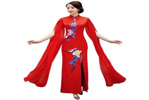 Ethnic Clothing Highend Chinese Cheongsam Plus Size 5XL Vintage Women Long Party Evening Qipao Dress Oriental Woman Elegant Forma8352153