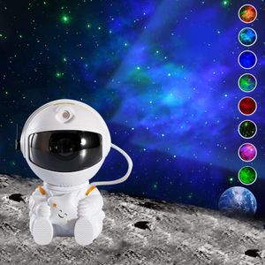 Projector Lamps Astronaut Galaxy Starry Projector LED Night Light Star Sky Nightlights For Bedroom Home Decorative Kids Birthday Gift 230113