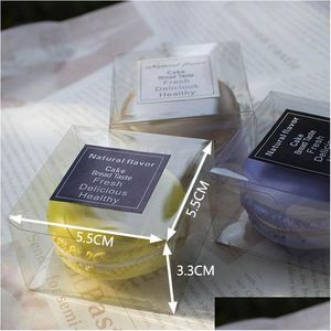 Cupcake 5.5Cmx5.5Cmx3.3Cm Clear Plastic Aron Box For 1 Arons Bomboniere Favors Candy Boxes Lx0401 Drop Delivery Home Garden Kitchen Dhtbi